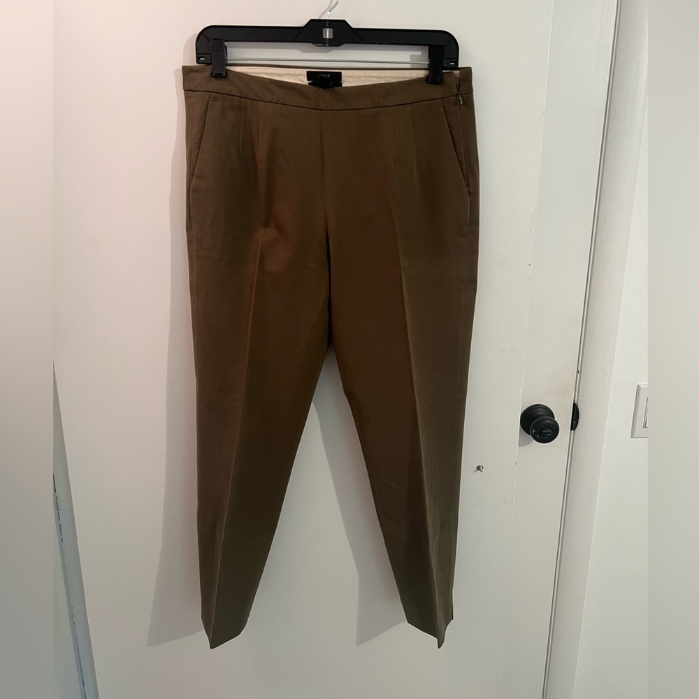 Olive green jcrew Martie pants